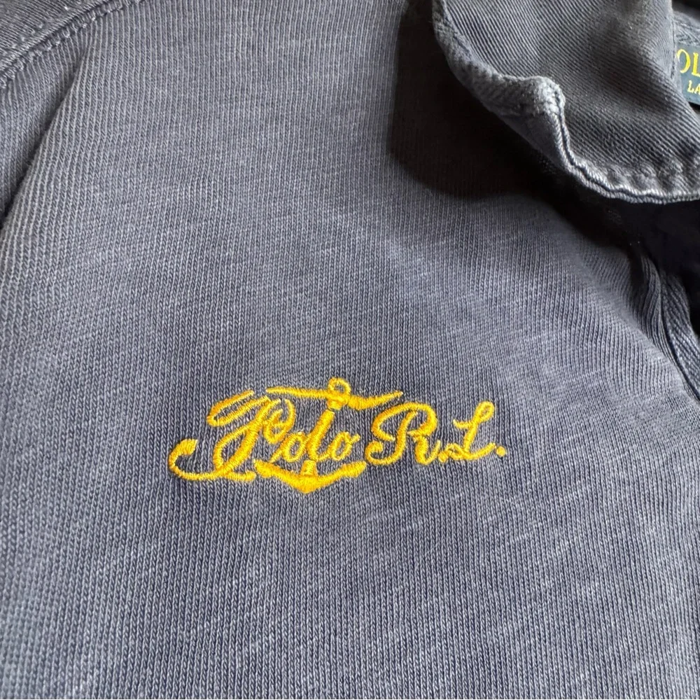 Polo Ralph Lauren RL Yacht Club Flag Patch Rugby Shirt Size XL